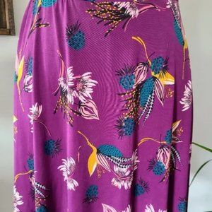 GILLI DOTTIE KNIT FLORAL SKIRT